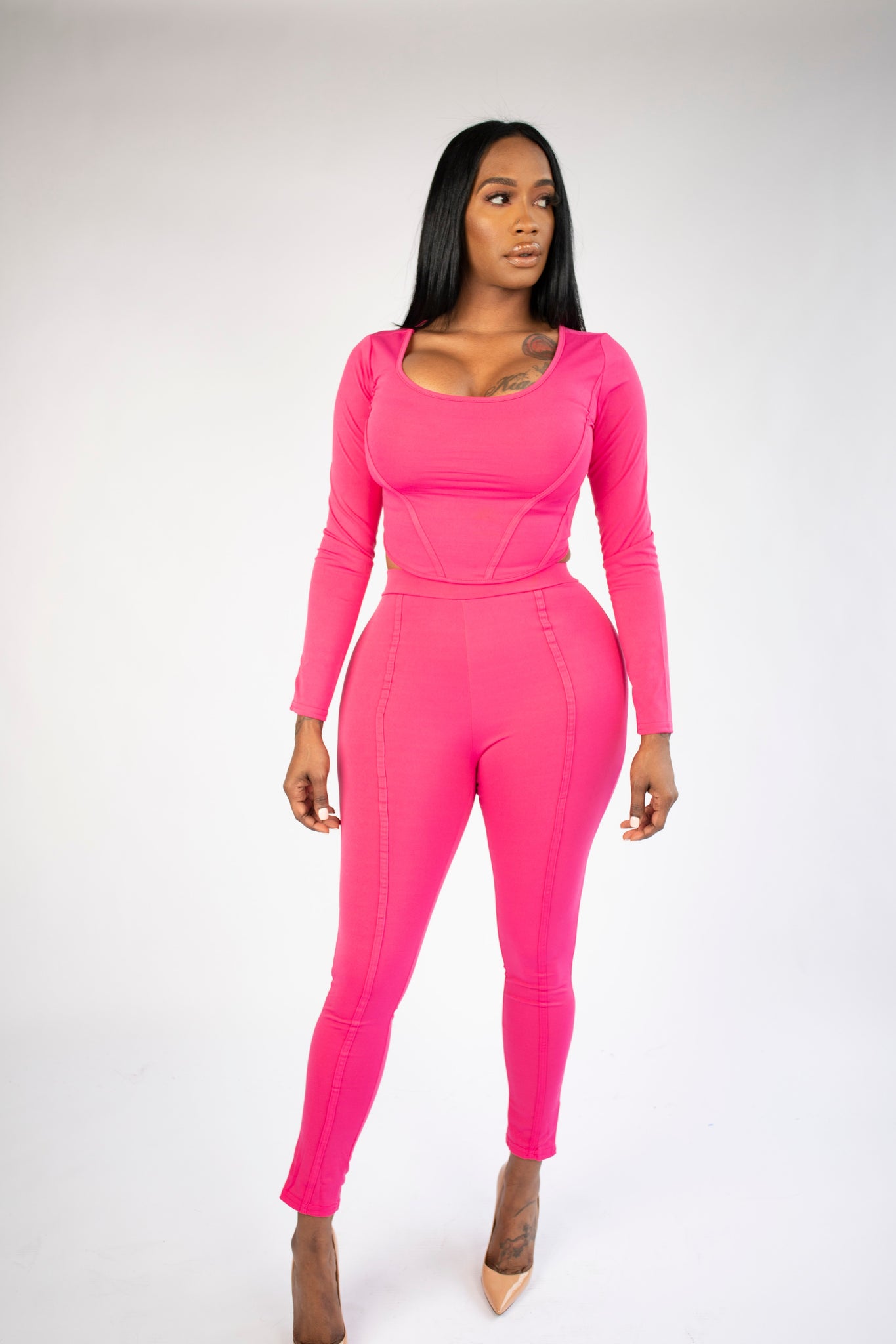 Pink Popping Two Piece Set